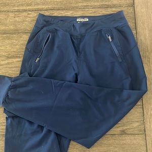 Navy blue scrub pants, jogger style size medium